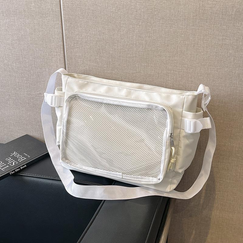 

Casual pain bag summer sweet girlish temperament shoulder bag Xiaoxiang high value fashion small messenger bag women One size белый