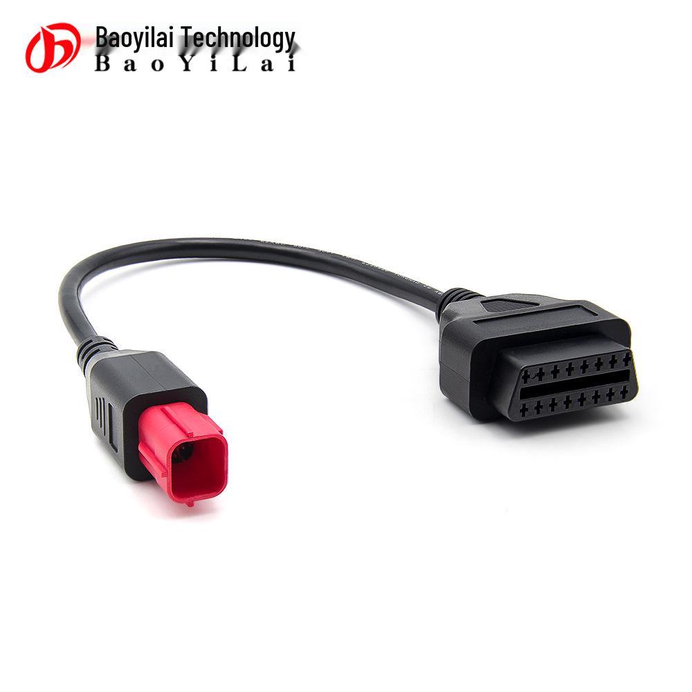 Cable Adaptador OBD de 6 Pines para Motocicleta Honda Guzzi Piaggio Vespa