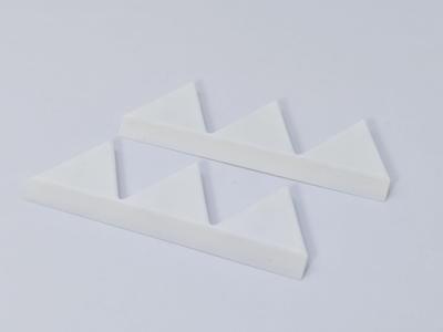 Just Put On! Chevron Shape Effective Aerodynamic Device, Made of ABS, Slim+R (3 Mounts, 2 Pieces, White)