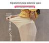 Cool Ice Silk Wide-Leg Pleated Maternity Crop Pants