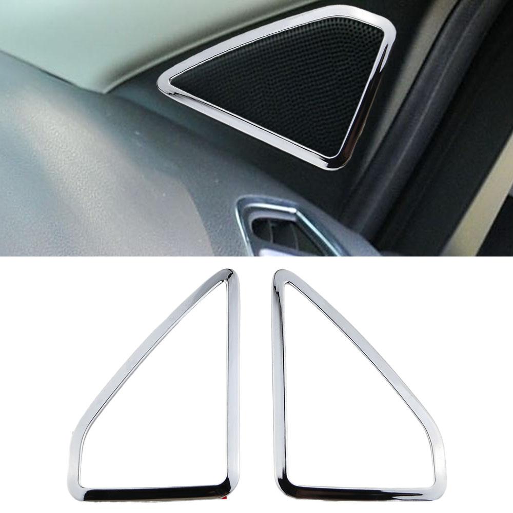 For Ford Kuga Escape 2013 2014 2015 2016 2017 2018 2019 A Pillar Speaker Frame Cover Decoration Sticker Trim Accessories