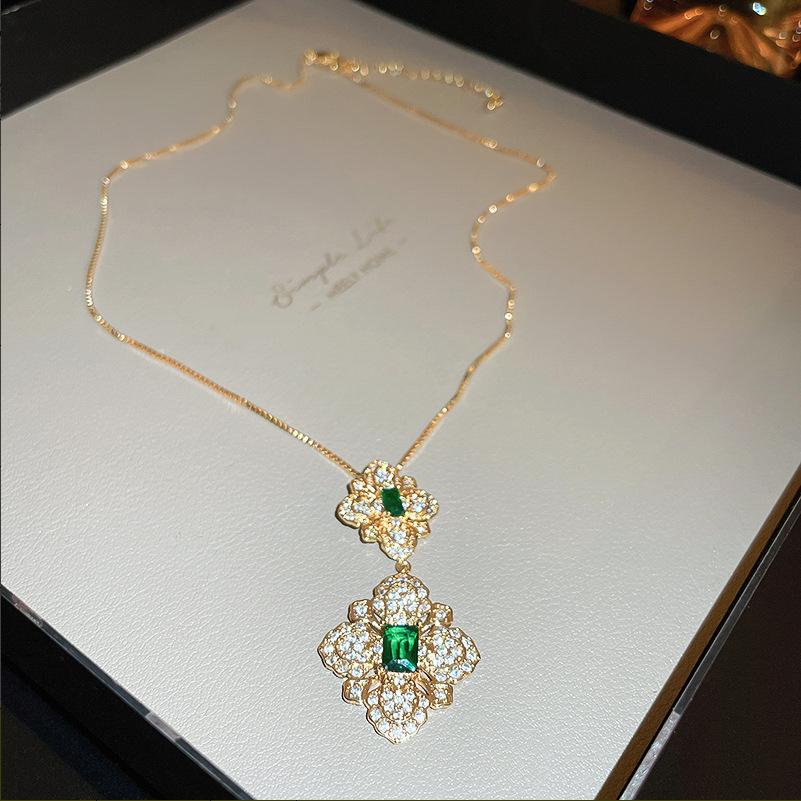 Baroque Water Drop Pearl Fringe Necklace Temperament Collarbone Chain French Retro Necklace Women