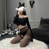 Open Stockings, Japanese Black Silk Polka Dot Sexy Pantyhose, Little Love Leg Thin Socks