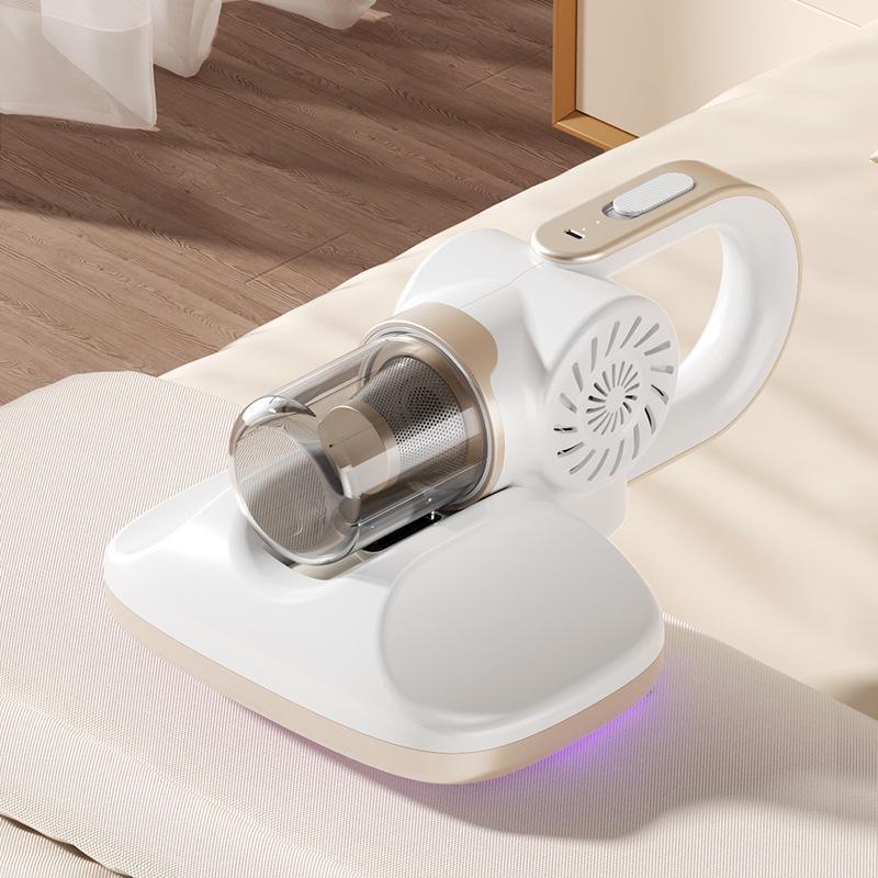 Handheld Wireless Vacuum Cleaner with Mite Removal, Blue Light Sterilization, Large Suction, and Mopping Function for Home and Car Use