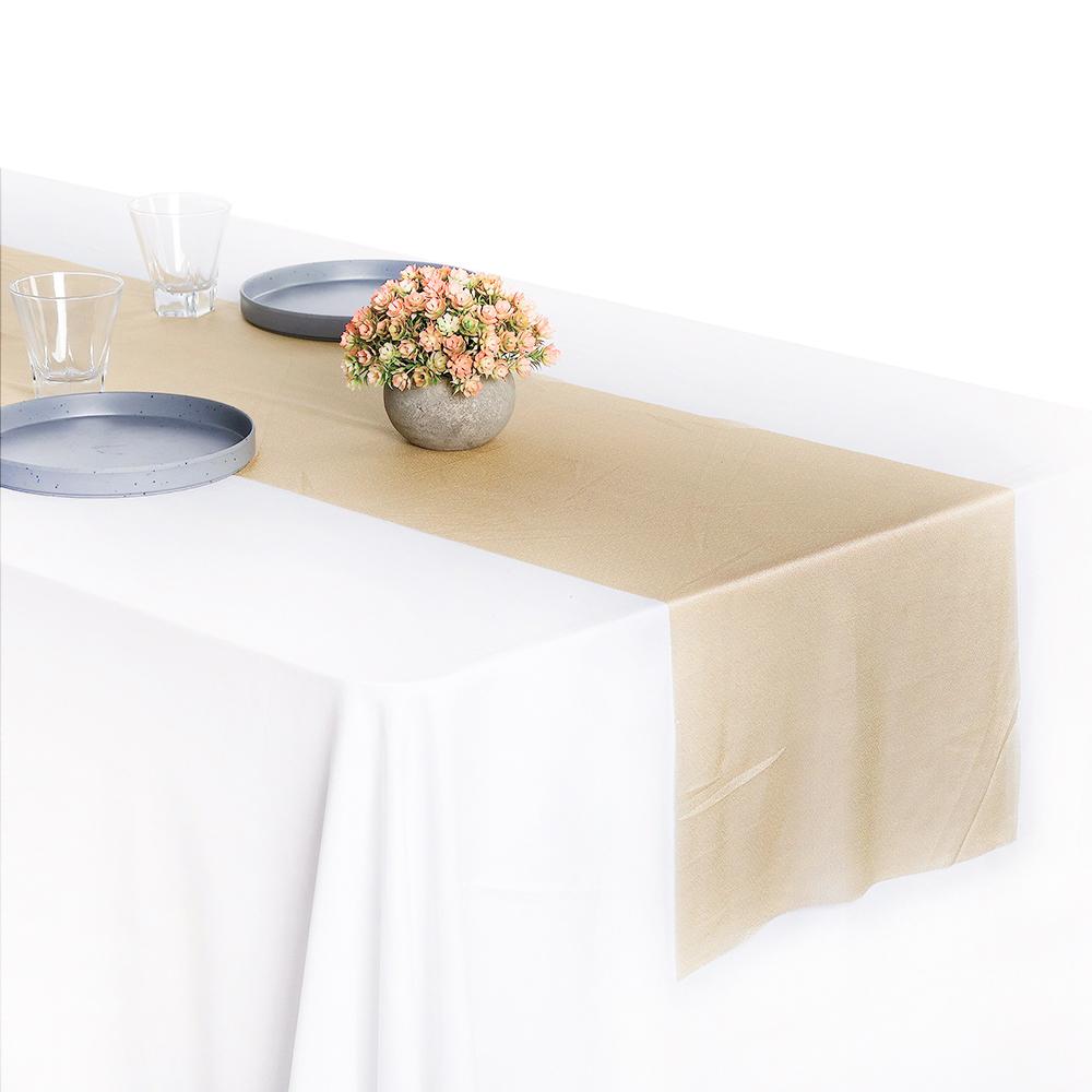 Effulge Chiffon Table Runner Romantic Sheer Table Runners for Wedding Party Bridal Baby Shower Birthday Holiday Decorations