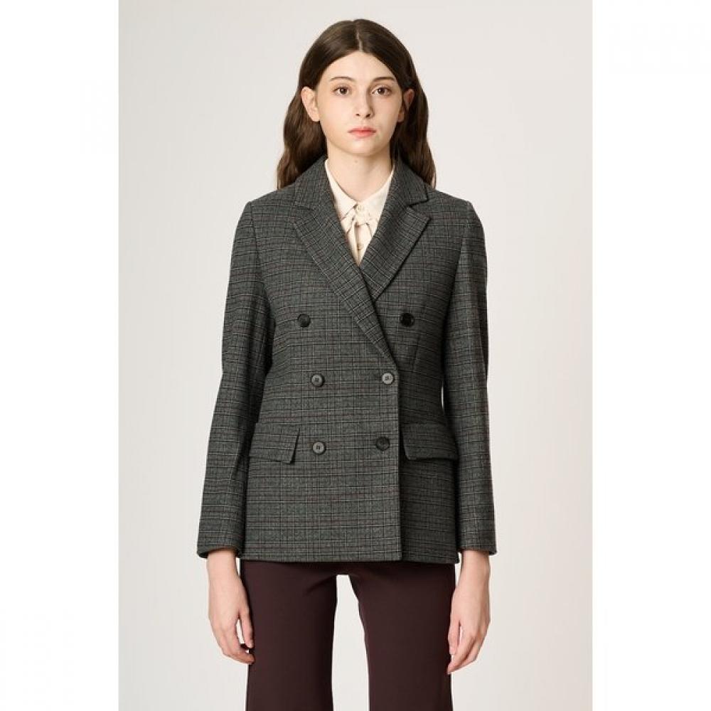 Bcbg Check Double Breasted Jacket B3f8j130