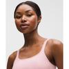 Lululemon EBB To Street SCoop NeCk Cropped Tank Top  Light Support  B C Cup Pink Pearl Pink Pearl