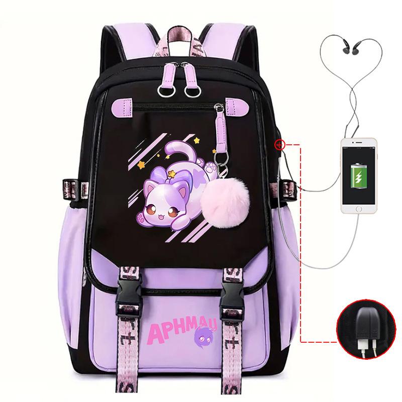 Harajuku Simple And Versatile Junior High School Student Schoolbag Female Lightweight Large-Capacity Junior High School Student Backpack