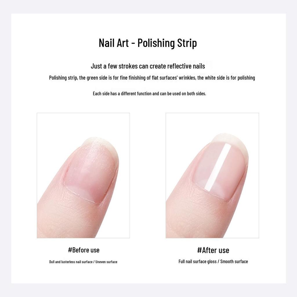 Nail Art 8-Piece Double-Sided File and Buffer Set