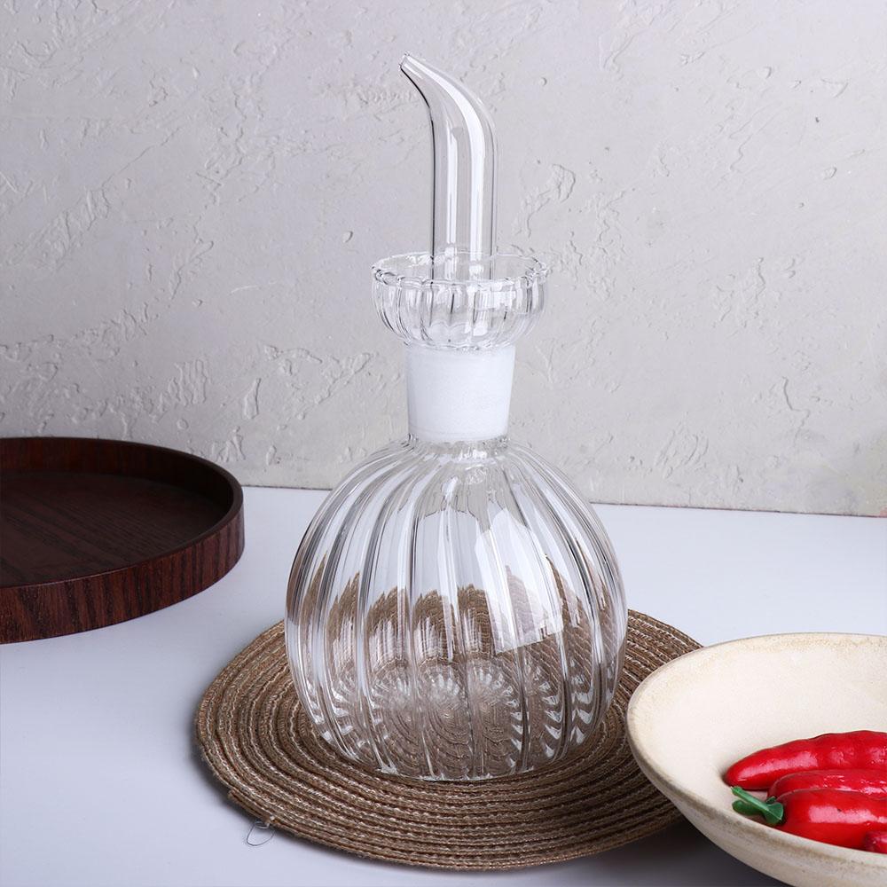 500/900ml Oil Dispenser Glass Vinegar Bottle Non-drip Condiment Container  BBQ