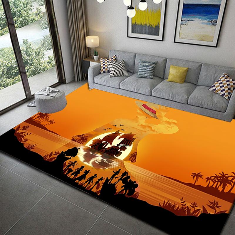 One Piece Dressrosa Pattern Area Rug Soft Durable Mat for Bedroom Living Room Decor