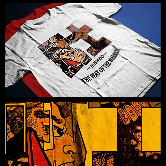 

Samurai T-Shirt deadly warrior with sword Bushido Code Japanese way of warrior 4XL