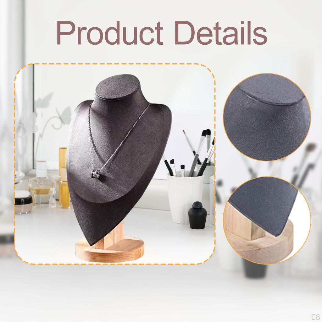 Chain Jewelry Bust Organizer Necklace Display Stand Vendors for Personal Vanity Showroom