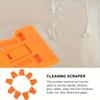 Mini Scrapers, Mini Plastic Handle Steel Blade Window Paint Scraper, Wallpaper Sticker Decal Residue Label Removal, Putty Knives