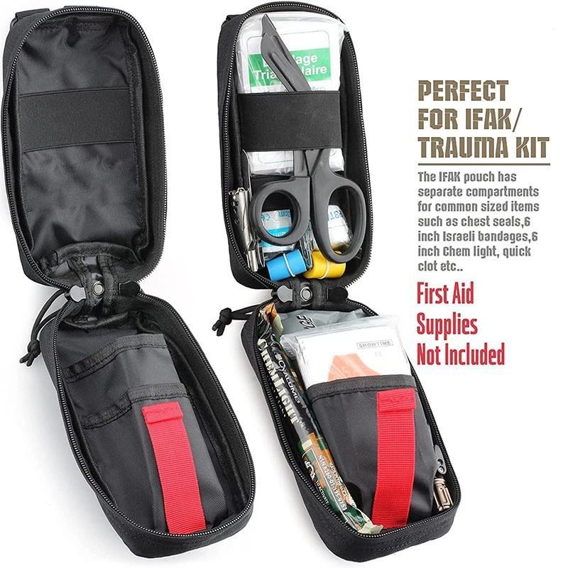 Portable First-aid Bag Nylon MOLLE Outdoor Medical Storage Accessories Waist Military Fan Hanging