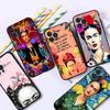 F-Frida K-Kahlo Art Fit For IPhone 16 15 Promax Phone Case IPhone 14 11 12 High End 13 Pro Silicone