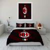 Strisce rosse, logo AC Milan. Set lenzuola Set copripiumino Copripiumini Federe(1*Copripiumino 2*Federe senza imbottitura piumone)