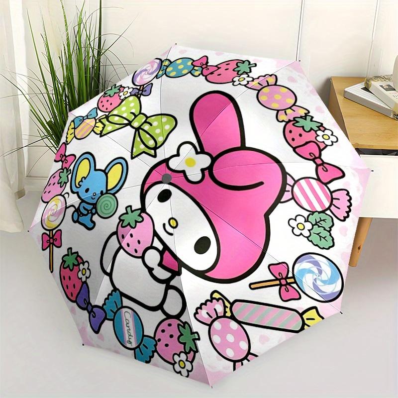 1pc My Melody Automatic Opening/closing Umbrella, Compact Travel Umbrella - - Festive Accessory, Sturdy Ribs Y250807099