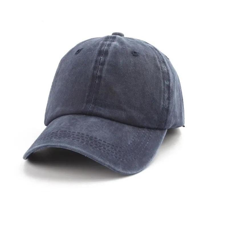 Baseball Cap Washed Denim Men Women Snapback Hat Vintage Hip Hop Caps Solid Color Hat Bone Casquette Outdoor Casual Sport