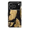 For iPhone 17 Pro Case Magnetic Clasp 3D Pattern Leather Wallet Phone Cover