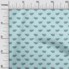 oneOone Cotton Flex Fabric Fish Block Printed Craft Fabric BTY 40 Inch Wide