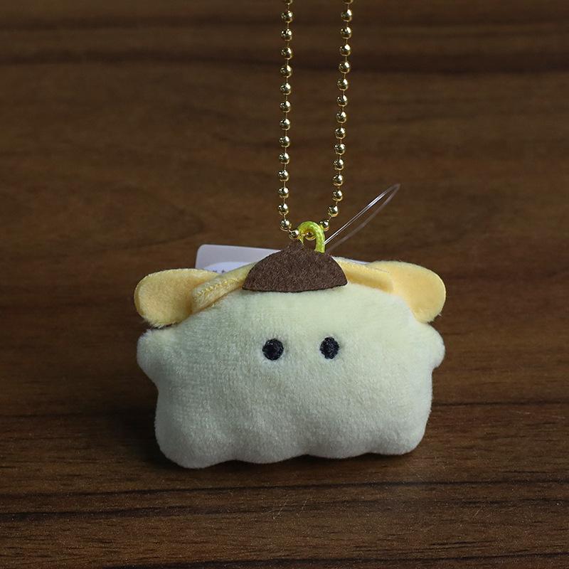 Sanrios Cute Halloween Ghost My Melody Hello Kitty Cinnamoroll Plush Keychain PomPomPurin Mini Bag Accessories Birthday Gift