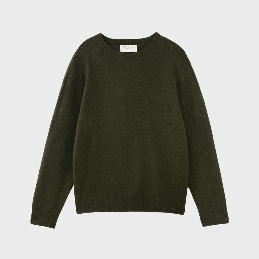 REGARDS Yak Mohair Essential Knit - Khaki