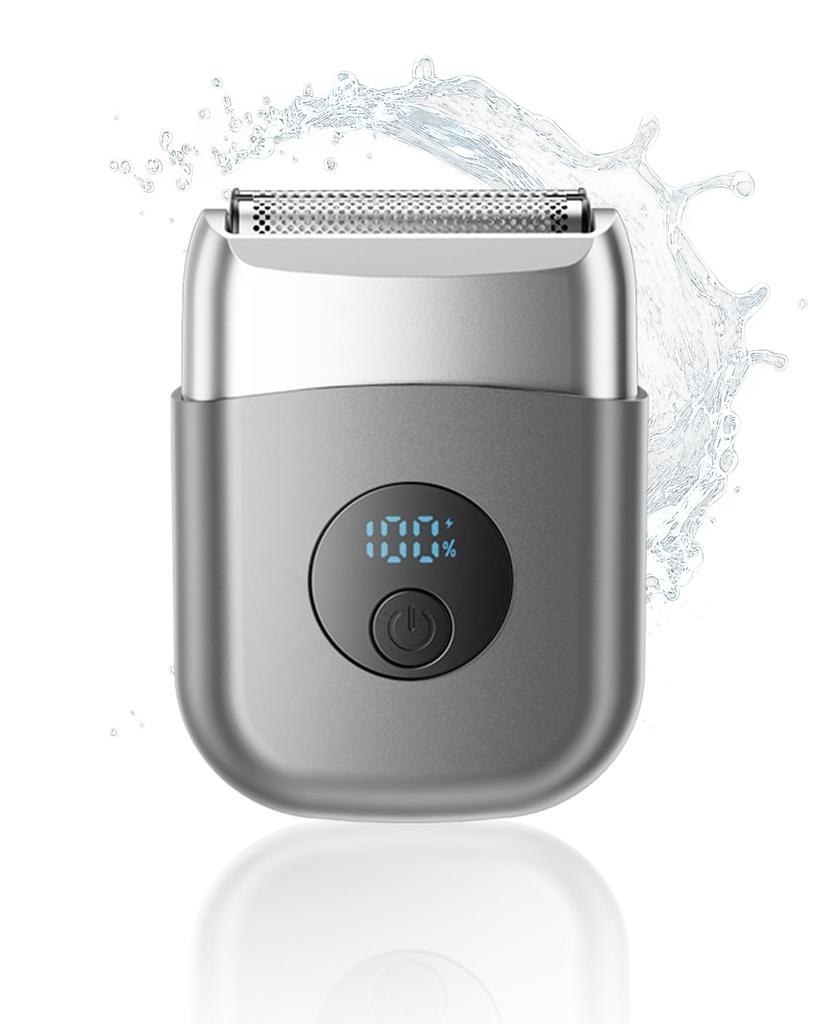 Reciprocating Electric IPX7 3 Close LED Perfect for Business Car Birthday Gift Men's Shaver, Compact, Waterproof, Wet/Dry Use, Blades, Shaving,
