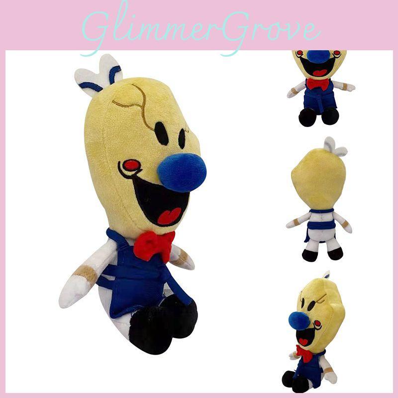 Adorable 25cm Ice Scream Rod Plush Toy Super Soft Stuffed Cartoon Horror Figure