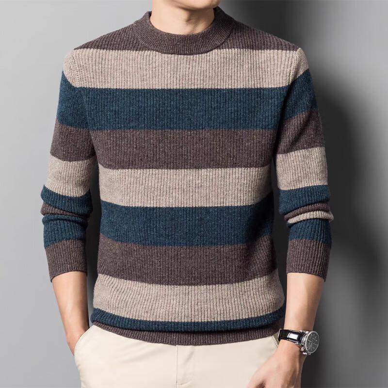 

Мужской шерстяной свитер с круглым вырезом Raphenny 3XL