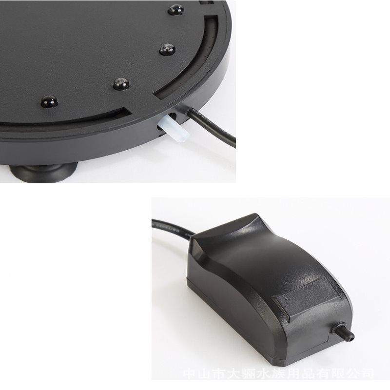 Aquarium Underwater Led Light Air Bubble Stone Colorful For Fish Tank Round Lamp