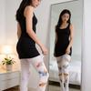 Fish Pattern Velvet Tights With Tummy Control For Teen Girls In Four Seasons