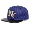 Metal Letter Leather Brim Hip Hop Hat Men and Women Baseball Cap Fashionable Flat Top Caps Casual Hats