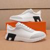 2025New Mirrored H Casual Sneakers, Lightweight, European-style Genuine Leather, Fashionable, Unisex Mesh Casual Shoes