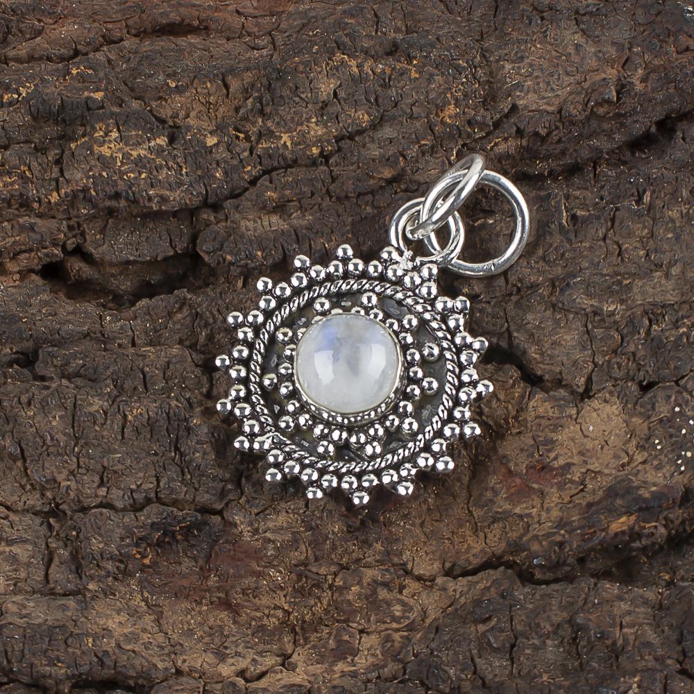 Rainbow Moonstone Pendant Gemstone Jewelry, 925 Solid Sterling Silver Pendant, Handmade Beautiful Jewelry Pendant Gift For Her