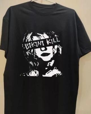 Bikini Kill Americká Punk Rocková Hudební Kapela 100% Bavlněné Tričko Pánská Trička Vrchol Černá