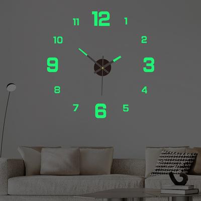 Leuchtende Digitaluhr DIY Stereoskopische Wanduhr Leise Uhr Wohnzimmer Schlafzimmer Wanduhr Heimdekorationen