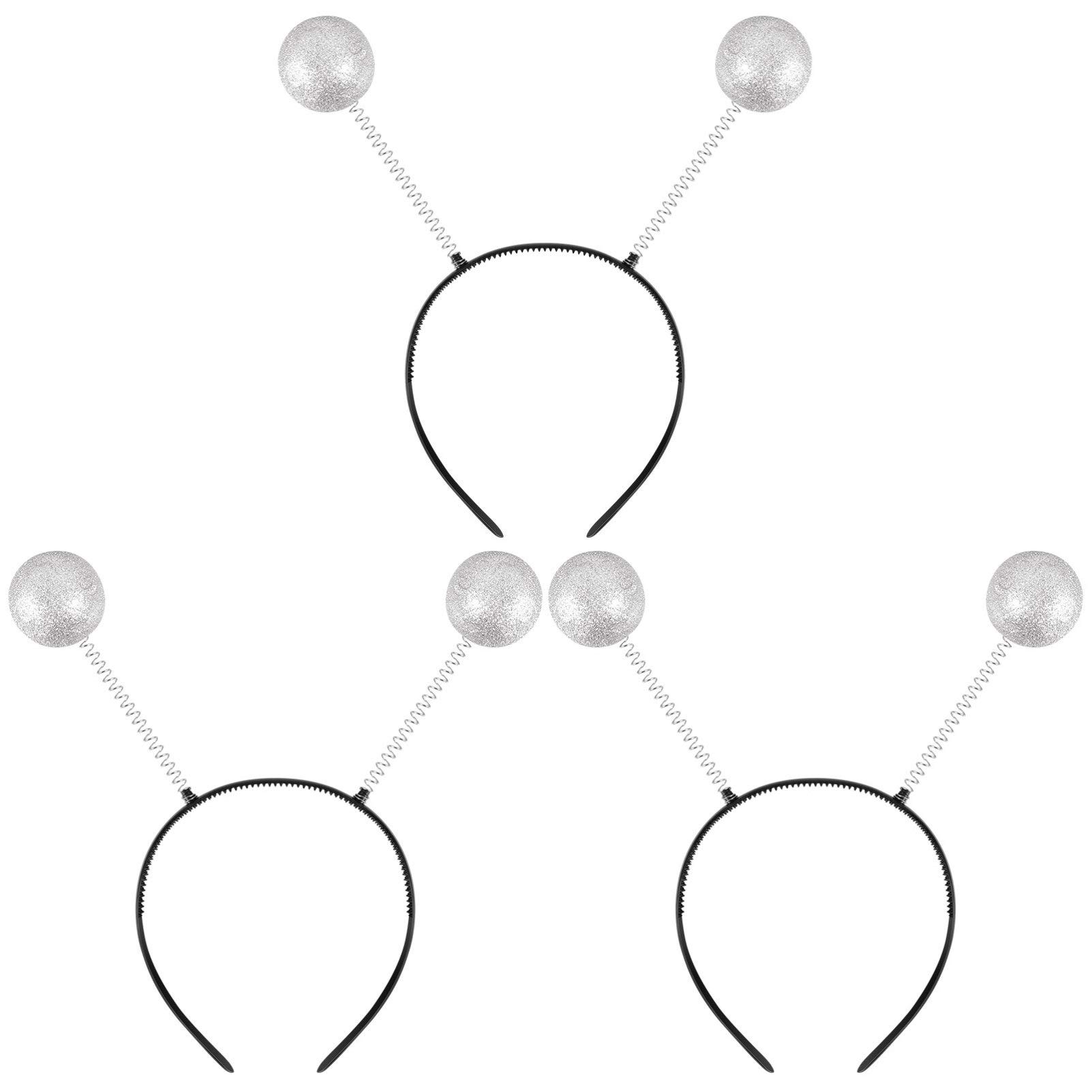 

BESTOYARD 3-Piece Christmas Ball Headband, Christmas Hair Hoop, Alien Headband, Foam Ball Headband, Party Headgear, Butterfly Antenna Headband, Alien