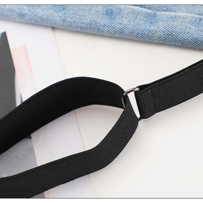 2pcs/set No Buckle Elastic Belt For Women Men Unisex Stretch Belt For Pants Jeans Casual Buckle Free Adjustable Invisible Belt