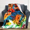 1pc The heroic Superman Flannel Blanket Soft Warm Throw for Home, Office, Travel, All-Season Cozy Bedding Gift L1456