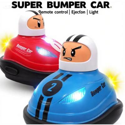 Duo Toy Car Battle Game Super Bumper Car Battle Pop Up Doll Crash Bounce Ejection Light Kids Remote Control Gifts