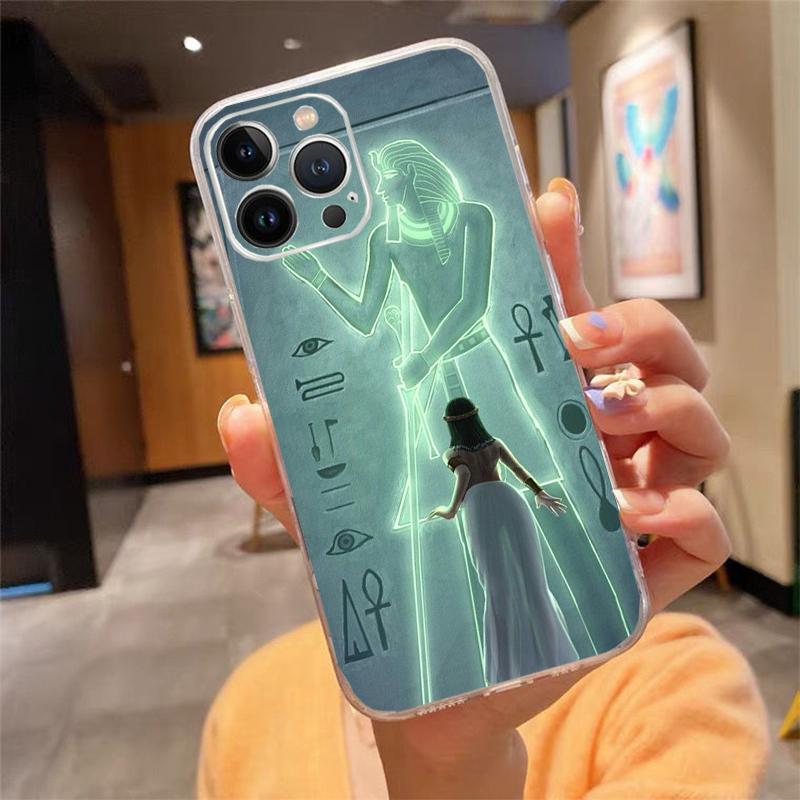 Phone Case For iphone 17 Pro Max Air 16 15 14 13 Pro Max 15 16 Pro 15Plus Egypt Nefertiti Anubis Pharaoh