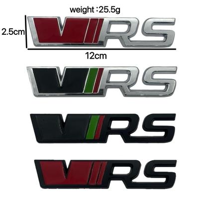 VRS Metal Stickers for Volkswagen Skoda Octavia Rapid - Personalized Car Modifications