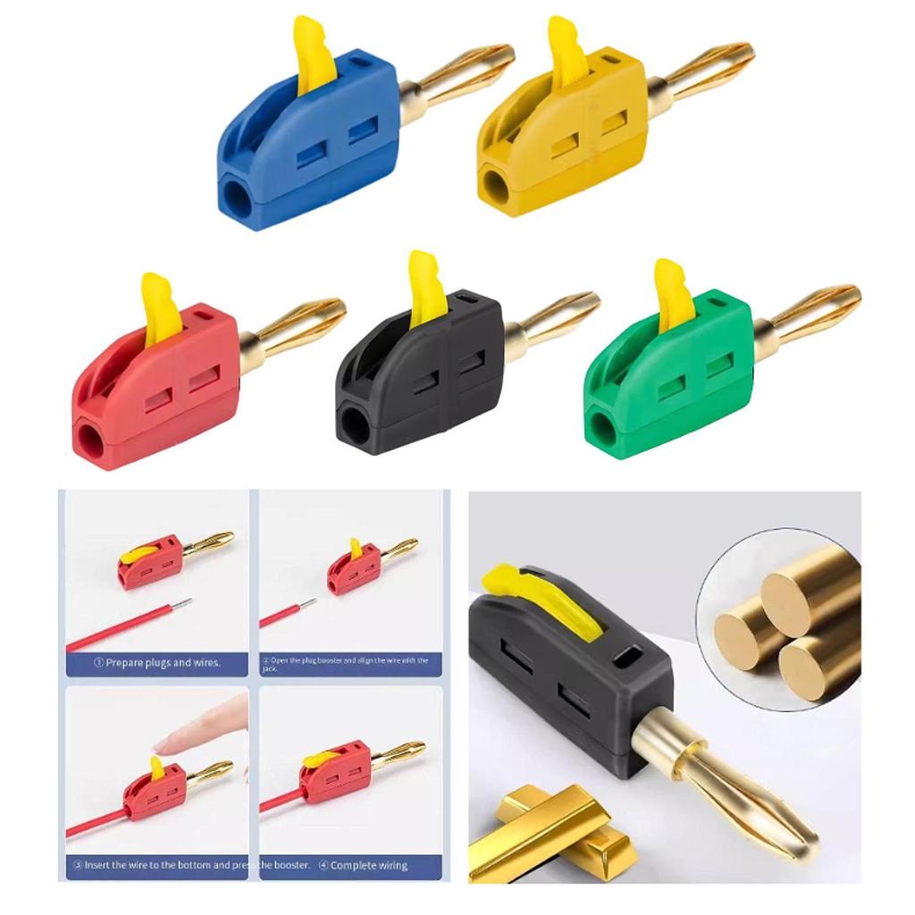 4mm Banana Plug Stackable Connector for Home Theater Systems 250V/32A