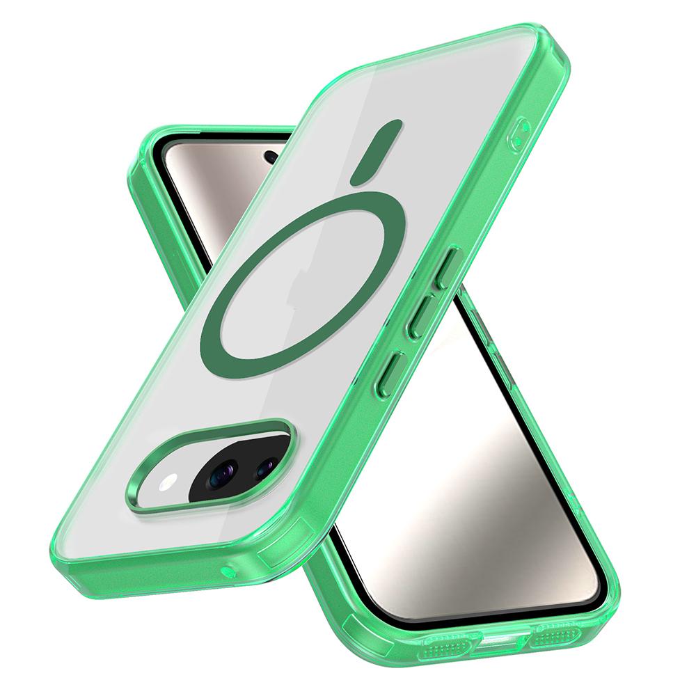 Anti-drop Transparent Magnetic Case For Google Pixel 10 10Pro 10ProXL 10A 9A For Wireless Charging Acrylic Cover