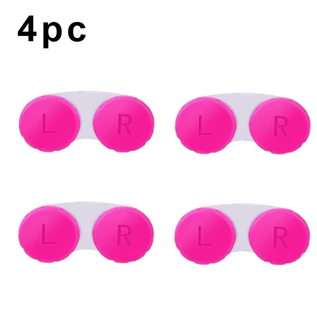 1/1pc Glasses Contact Lenses Box Left Right Eyes Contact Lens Container Candy Color Mini Women Men Travel Contact Lenses Case