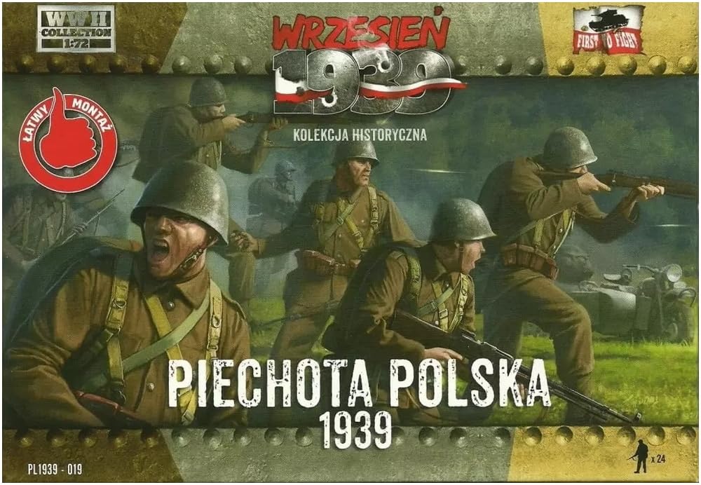 FTF 1/72 Polska Piechota (Zestaw 24-częściowy) Plastikowy Zestaw Modelarski PF72019