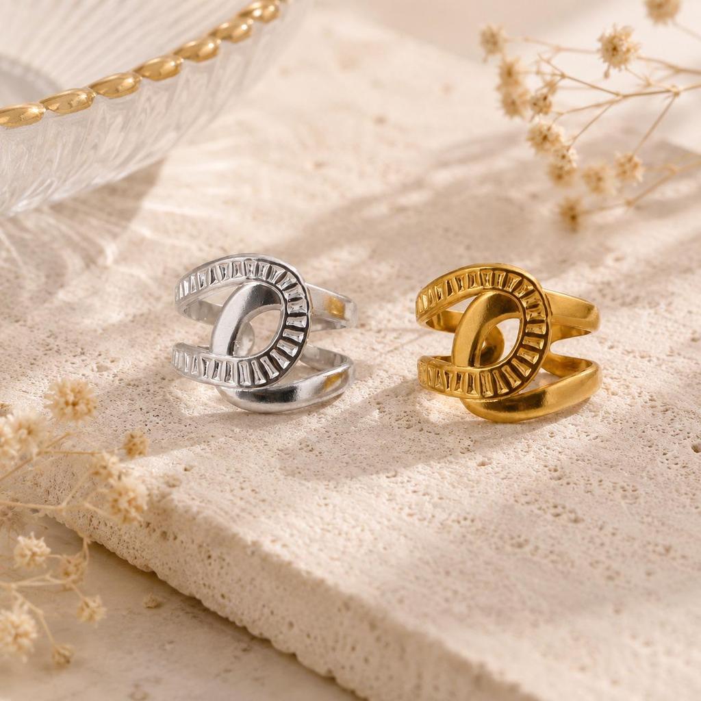 Vintage Hollow Out Adjustable Ring - Cool Korean Style Index Finger Jewelry