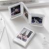 3-inch Magnetic Folding Photo Frame Bedroom Desktop Display Frame Transparent Refrigerator Magnet Photo Decoration Ornaments