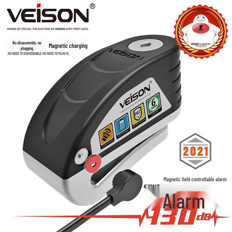VEISON 2018 Smart Alarm Disc Brake Lock for Motorcycles & Electric Bikes